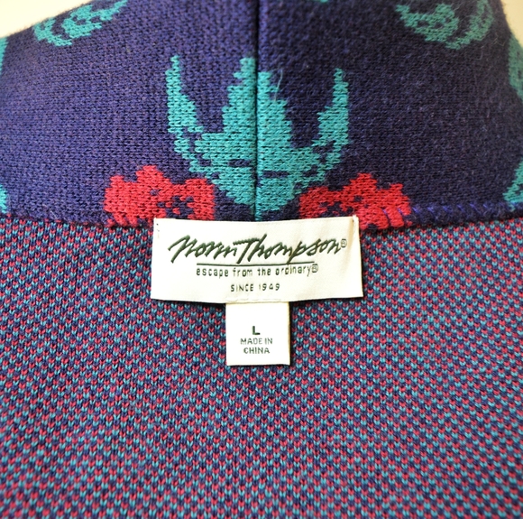 Norm Thompson Cardigan Size L - Picture 5 of 5